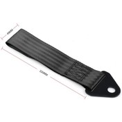 Resim Evrensel Araba Çekme Halatı 2 İnç Yarış Kişiselleştirilmiş Çekme Halatı Ön Tampon Çekme Halatı Mavi Vidalarla 1188 