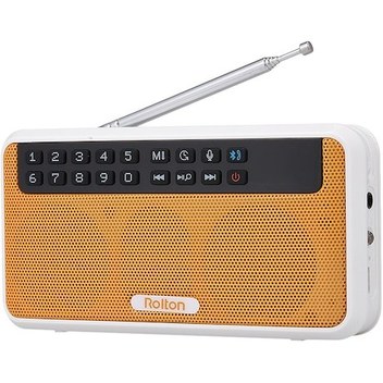 Samdoo Rolton E500: Hoparlör+radyo, Bluetooth, El Feneri, Led Ekran, Arama, Tf Kart, Kayıt, Selfie Modu Turuncu