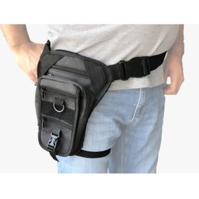 Resim ebakbak Motosiklet Bel Bacak Çantası Impertex Kumaş 5 Fermuarlı Silah Kılıflı Motor Çanta 