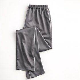 Resim Noiré Pamuk Saten Unisex Ev Pantolonu Füme - M 