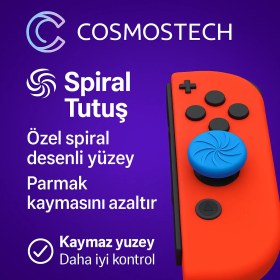 Resim Cosmostech Kontrolfreek Turbo Switch Joy-Con Için Yüksek Konkav Performans Analog Başlıkları 