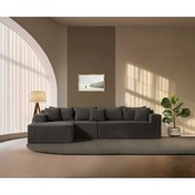 Resim UFUK HOME Comfort Köşem -Sade Ferah Şık Konforlu Sünger Köşe Koltuk Takımı Antrasit 