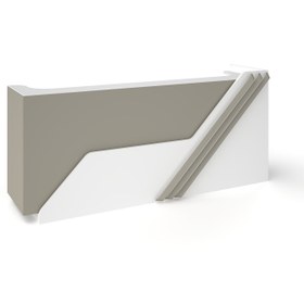 Resim Pierro Ofis Okyanus Karşılama Bankosu - 220cm / Selenit - Beyaz 