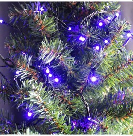 Resim Yılbaşı Pilli Led Işık 80 Led / 8 Metre -mor Işık-çam Ağacı, Cam,pencere Ve Vitrin Süsleme Pirinç Led Işık Diğer 