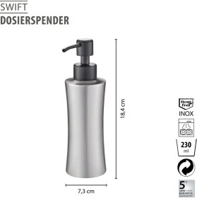 Resim Gefu Swıft Dispenseri 230 Ml Paslanmaz Çelik/Plastik 