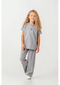 Resim U.s. Polo Assn. Kız Çocuk Gri Pijama Takım Gri 