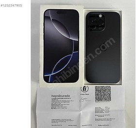 Resim Apple iPhone 16 Pro Max İkinci El TR | 256 GB | Siyah 