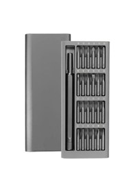 Resim 24'lü Hassas Mıknatıslı Çoklu Tornavida Seti Elektronik Saat Bilgisayar Tamir Tornavidası - Pda00006 