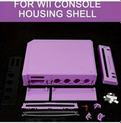 Resim Lumaworld Nintendo Wii Konsol İçin Purple Kapak Değişim Kiti Tam Koruma Kılıf Seti 
