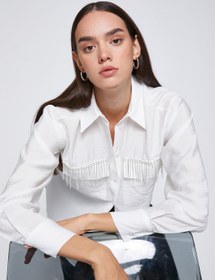 Resim Zincir Detaylı Gömlek 