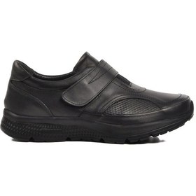 Resim Siyah Hakiki Deri Kadın Günlük Ayakkabı 039 Z Siyah 