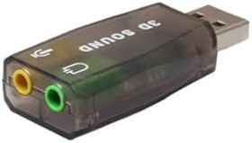 Resim 5+1 Harici USB Ses Kartı Mikrofon Hoparlör Birlikte 3.5mm 