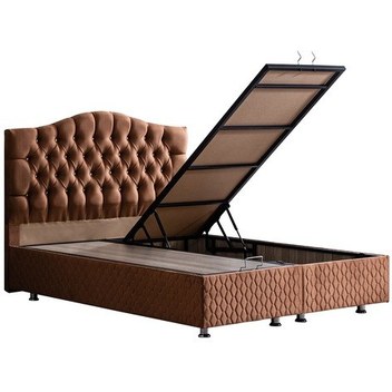 Kilim Mobilya Ortopedia İkili Set (Sandıklı Baza + Başlık) 090x190 Krem