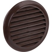 Resim İlöz Yuvarlak Dış Duvar Izgarası Çap 100 mm Kahve 