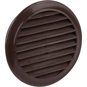Resim İlöz Yuvarlak Dış Duvar Izgarası Çap 100 mm Kahve 