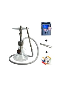 Resim Vikings Model Özel Üretim Nargile Takımı Gri 