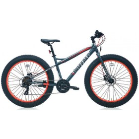 Resim Carraro Buffalo 26 Md Fatbike (Mat Antrasit-Kırmızı-Gümüş) 