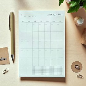 Resim Fark Tanıtım Tarihsiz Masaüstü Planlayıcı, 10 Farklı Planlama, 80 Yaprak (Aylık Planlayıcı) 