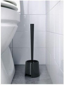 Resim IKEA Tuvalet Fırçası 36,5 cm Siyah Renk MeridyenDukkan Banyo Gereçleri 