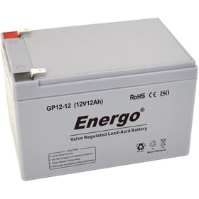 Resim ENERGO 12 Volt 12 Ah Bakımsız Kuru Akü - Ups Akü 