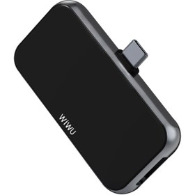 Resim Alpha T5 Pro 4 in 1 Type-C Hub HDMI 4K + 3.5 mm Aux + USB 3.0 Çoğaltıcı Adaptör Wiwu