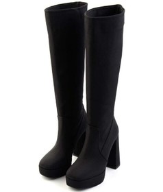 Resim Mat Siyah Kadın Çizme K03527293538 siyah 