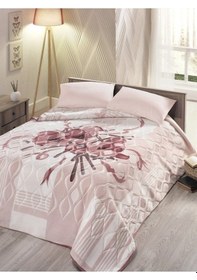 Resim Sarar Çift Kişilik Battaniye Pembe 