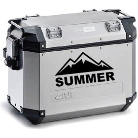 Resim Summer Desenli Motosiklet Çanta Sticker Etiket Modeli 