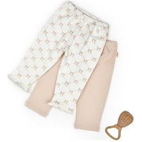 Resim Babycosy Organic Wear Bebek 2li Pantalon %100 Organik Pamuk , Bebek - Yenidoğan- Csy8145 Ekru 