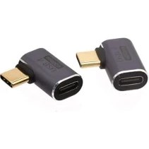 Resim 90 Derece Type-C Çevirici USB 4 40 Mbps Dik Type-C Çevirici 