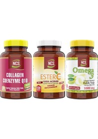 Resim Ncs Collagen 30 Tablet + Ncs Ester C Vitamini 120 Tablet + Ncs Balık Yağı 60 Tablet 