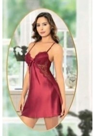 Resim Xses 1001 Kadın Bordo Saten 6'lı Takım Bordo 