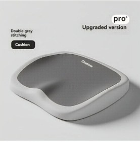 Resim Elmpaly Ergonomik Ofis Ve Ev İçin Çift Gri Hafıza Köpüğü Oturma Pedi 