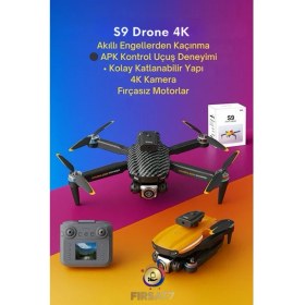 Resim S9S Katlanabilir Drone 4K Kameralı Fpv Canlı Yayın 360° Akrobatik Drone Mini Quadcopter Drone 