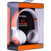 Resim Syrox K11 Mikrofonlu Stereo Kablolu Kulak Üstü Kulak 