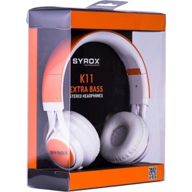Resim Syrox K11 Mikrofonlu Stereo Kablolu Kulak Üstü Kulak 