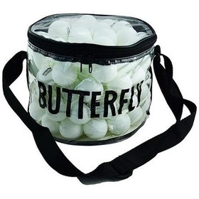 Resim Butterfly 16005b-w Çantalı Masa Tenisi Antrenman Topu 100lü Beyaz 