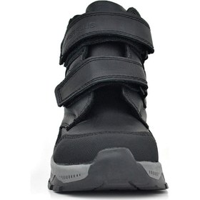 Resim Rakerplus Trekking Hakiki Deri Siyah Cilt Cırt Cırtlı Erkek Çocuk Bot Siyah 