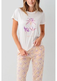 Resim Rolypoly Kadın Beyaz Pijama Takım Beyaz 