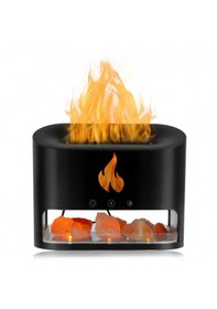 Resim Şömine Hava Nemlendiricisi 4 Renkli Alevli Ve Doğal Taş Hediyeli 