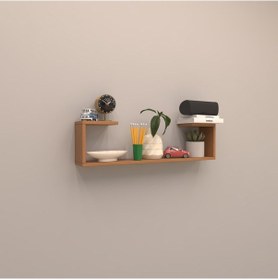 Resim Rafkestir Lisbon Duvar Rafı Tekli Bambu ( Mat ) 