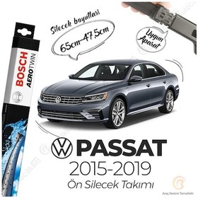 Resim Volkswagen Passat B8 Muz Silecek Takımı 2015-2018 Bosch Aerotwi 