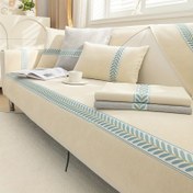 Resim Yıkanabilir Modern Polyester Koltuk Kılıfı - Koltuktan U Şekilli Koltuklara Kadar, Koltuk Koruyucu, Evcil Hayvan Dostu Kaymaz Koltuk Kılıfı, Oturma Odası Ev Dekorasyonu [1 adet] 