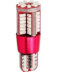 Resim 12 Volt T10 57 Led Dipsiz Canbus Kırmızı 