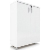 Resim Modüler Dünyası Kapaklı Kitaplık Dosya Dolabı Beyaz - 80X38X117 (307720644) Beyaz 