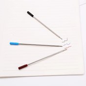 Resim MEXSPFIT 15/20 Adet Orta Uçlu Mürekkep Yedekleri - Değiştirilebilir 1mm Nokta, Çeşitli Renkler (Siyah, Mavi, Kırmızı), Defterlerde Pürüzsüz Yazım için Dayanıklı Metal Gövde 