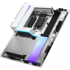 Resim Nzxt N9 Z890 - Core Ultra Için Intel Z890 Lga 1851 Atx Oyun Anakartı (Seri 2) - 20+1+1, Ddr5, 5x M.2, Pcıe 5.0, Wi-Fi 7, 5gbe, Thunderbolt 4 - Rgb, Tam Metal Kapak - Beyaz Pcb 