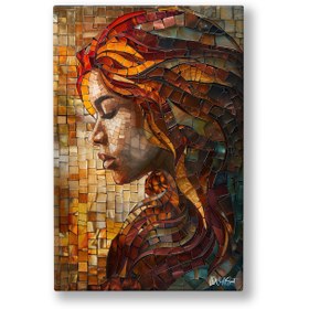 Resim Mozaik Kadın - 70x100 
