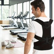 Resim 1 adet Ayarlanabilir Duruş Düzeltici - Erkekler ve Kadınlar için Görünmez Omuz Destek Kemeri, Anti-Ön Kaldırma Tasarımı, Siyah ve Beyaz, Nefes Alabilen Polyester, Elde Yıkanabilir, Egzersiz ve Günlük Kullanım için İdeal 