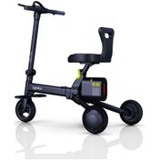 Resim İgofor 3 Tekerlekli Katlanabilir Elektrikli Oturulabilir Scooter Siyah 